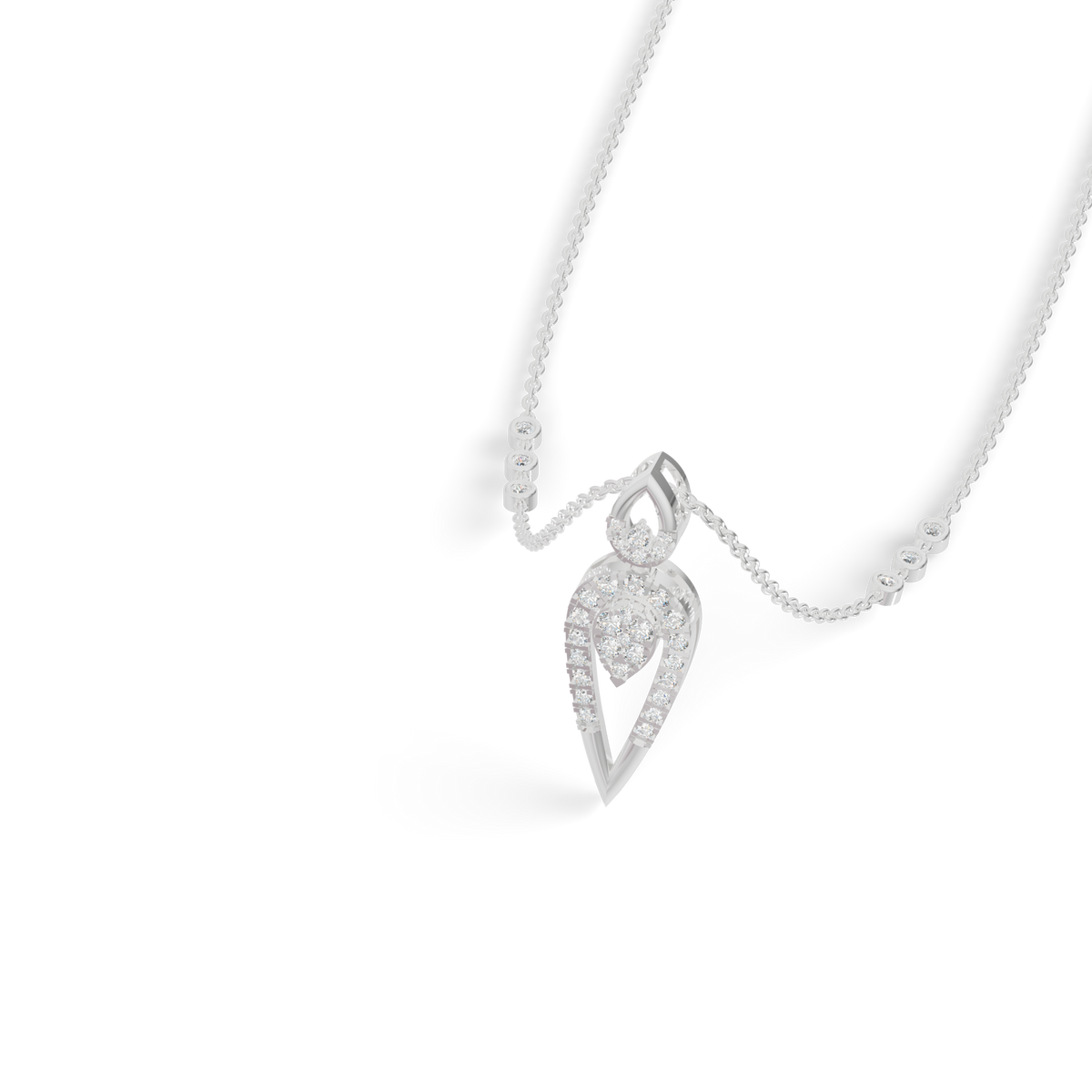 Guru Jewel's Sleek V-Shaped Tiered Pendant for Her