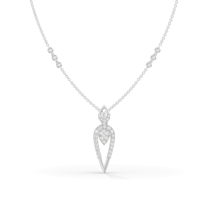 Guru Jewel's Sleek V-Shaped Tiered Pendant for Her