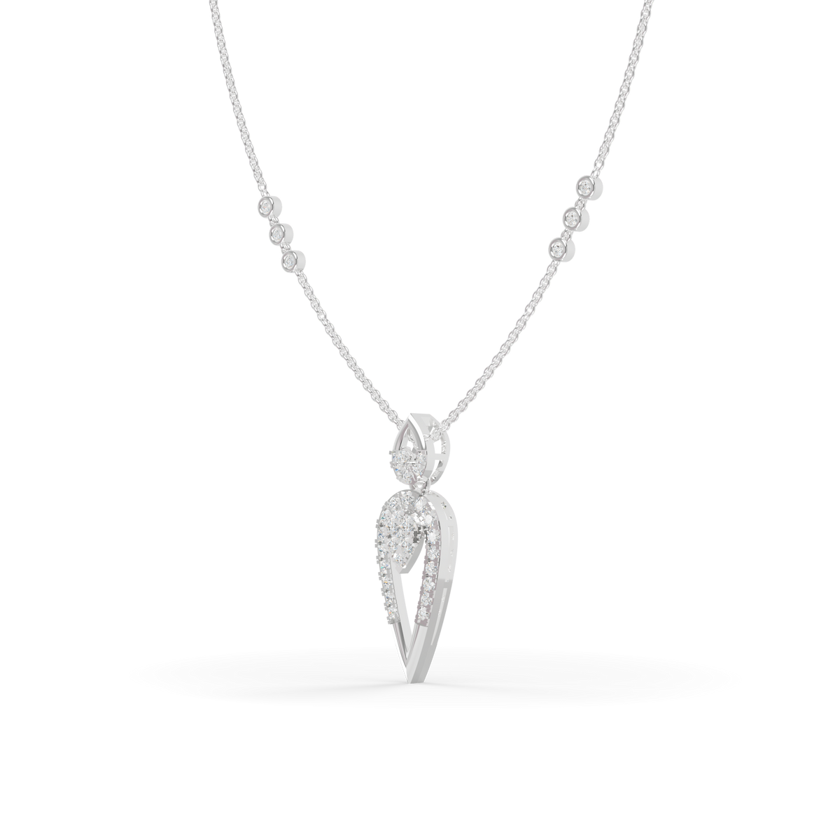 Guru Jewel's Sleek V-Shaped Tiered Pendant for Her