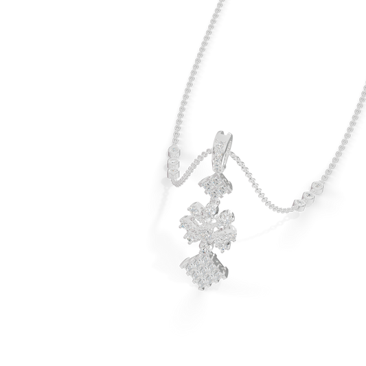 Guru Jewel's Blossom and Square Cluster Pendant for Her