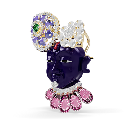 Guru Jewel's The Royal Shrinathji Heritage Gemstone PendanT for Her