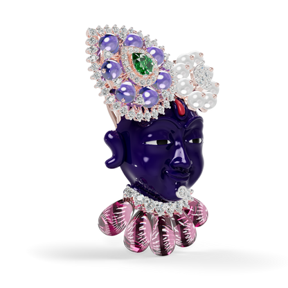 Guru Jewel's The Royal Shrinathji Heritage Gemstone PendanT for Her