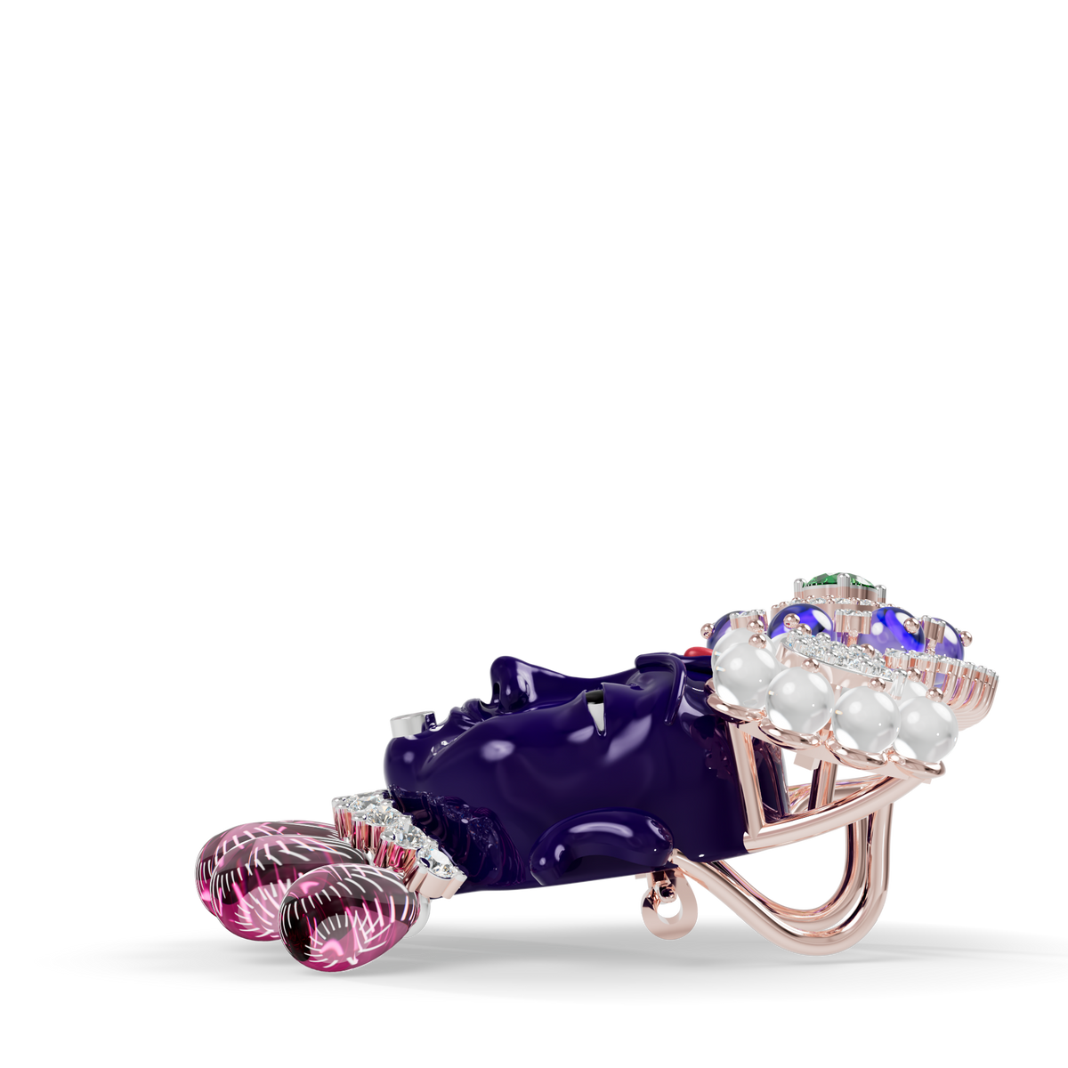 Guru Jewel's The Royal Shrinathji Heritage Gemstone PendanT for Her