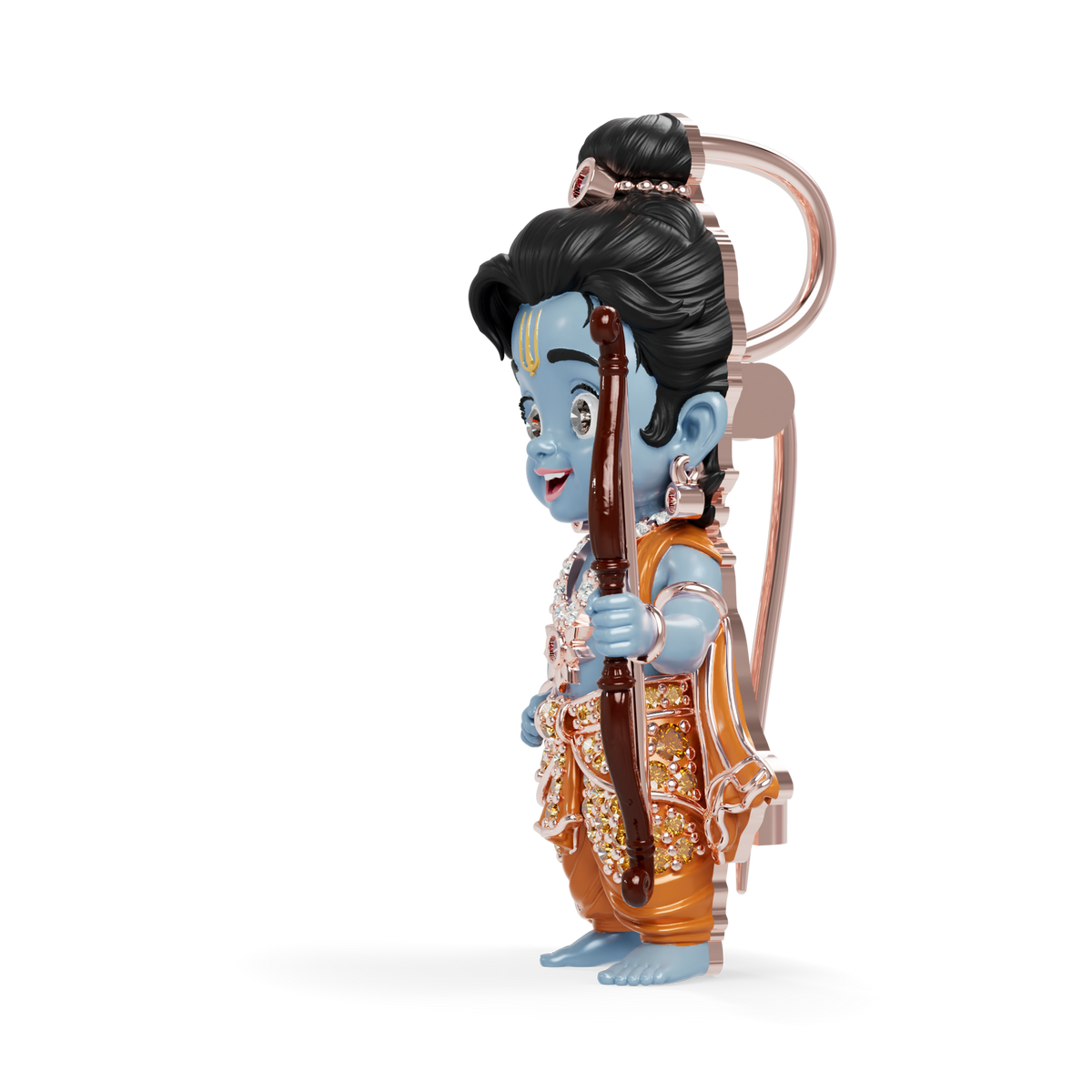 Guru Jewel's Eternal Devotion Divine Bal Ram Archer Pendant for Her