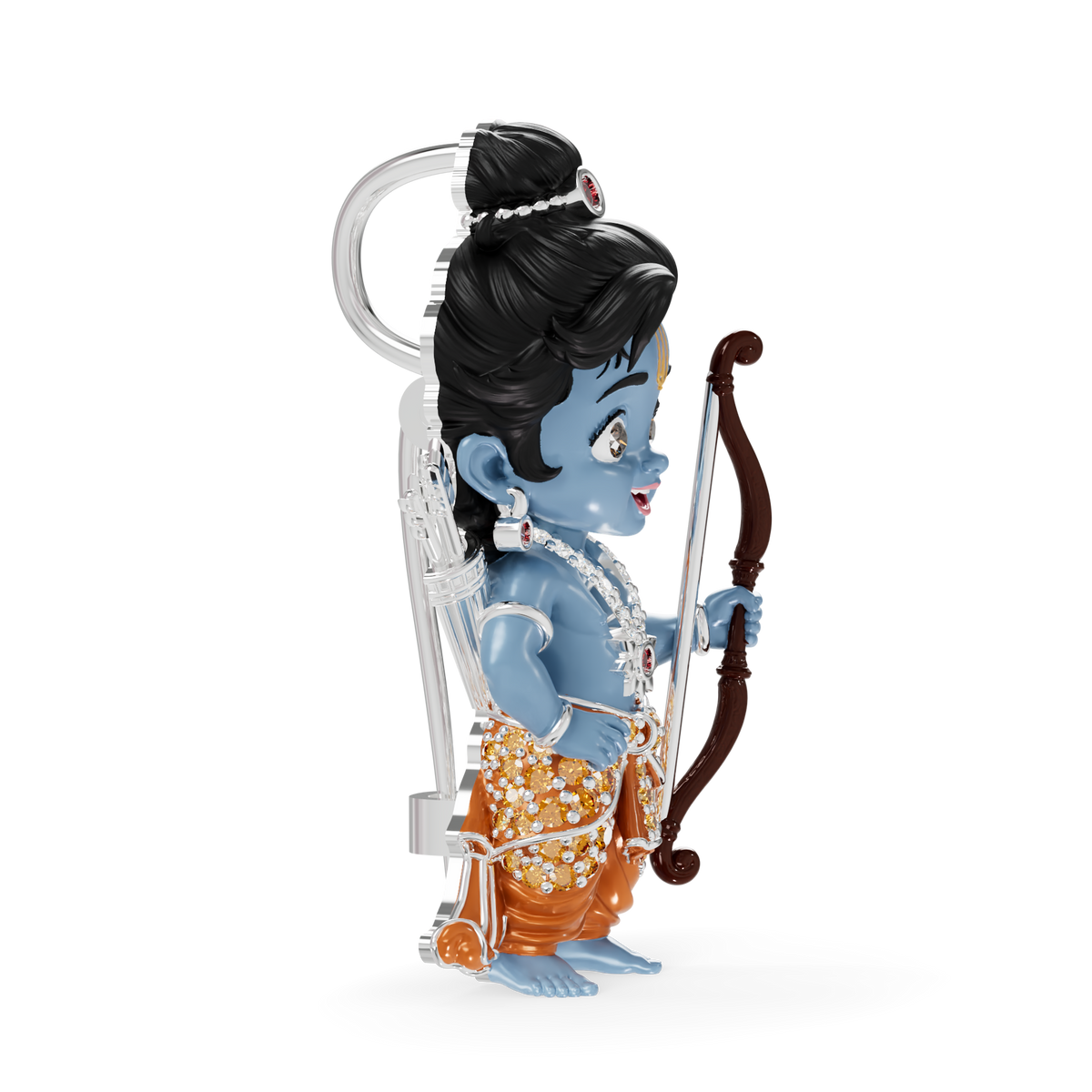 Guru Jewel's Eternal Devotion Divine Bal Ram Archer Pendant for Her