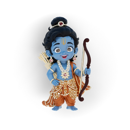Guru Jewel's Eternal Devotion Divine Bal Ram Archer Pendant for Her