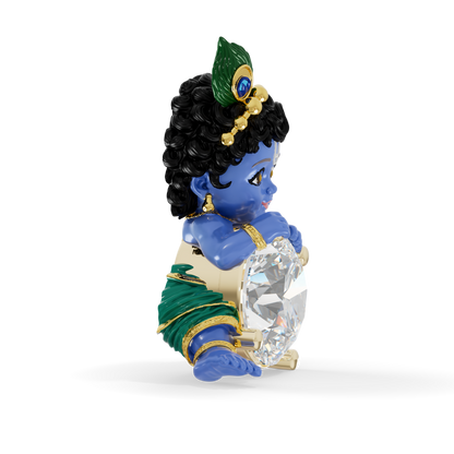Guru Jewel's Royal Bal Krishna Solitaire Gemstone Pendant for Her