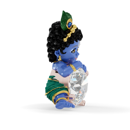 Guru Jewel's Royal Bal Krishna Solitaire Gemstone Pendant for Her