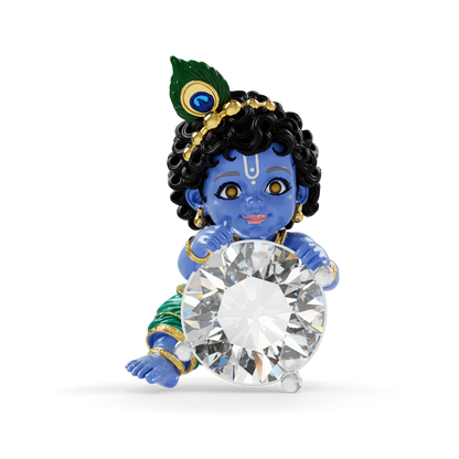 Guru Jewel's Royal Bal Krishna Solitaire Gemstone Pendant for Her