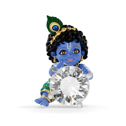 Guru Jewel's Royal Bal Krishna Solitaire Gemstone Pendant for Her