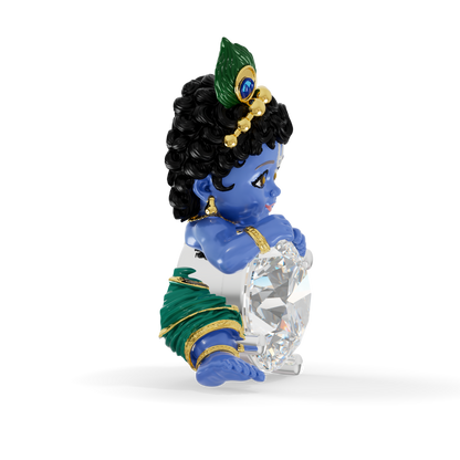 Guru Jewel's Royal Bal Krishna Solitaire Gemstone Pendant for Her