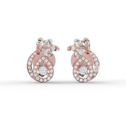 Guru Jewel's Exquisite Multi-Stone Curly Frame Sparkle Earrings for Her