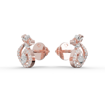 Guru Jewel's Exquisite Multi-Stone Curly Frame Sparkle Earrings for Her