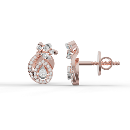 Guru Jewel's Exquisite Multi-Stone Curly Frame Sparkle Earrings for Her