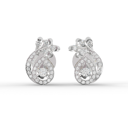 Guru Jewel's Exquisite Multi-Stone Curly Frame Sparkle Earrings for Her