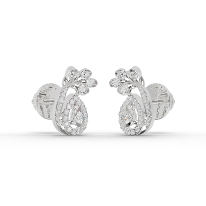 Guru Jewel's Exquisite Multi-Stone Curly Frame Sparkle Earrings for Her