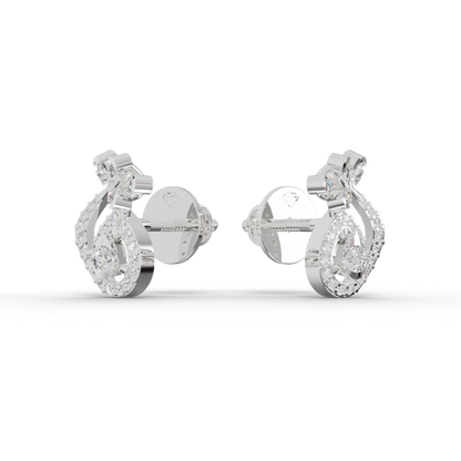 Guru Jewel's Exquisite Multi-Stone Curly Frame Sparkle Earrings for Her