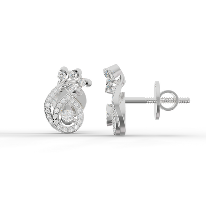 Guru Jewel's Exquisite Multi-Stone Curly Frame Sparkle Earrings for Her