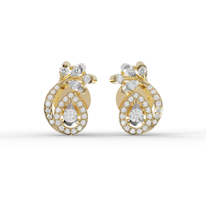 Guru Jewel's Exquisite Multi-Stone Curly Frame Sparkle Earrings for Her