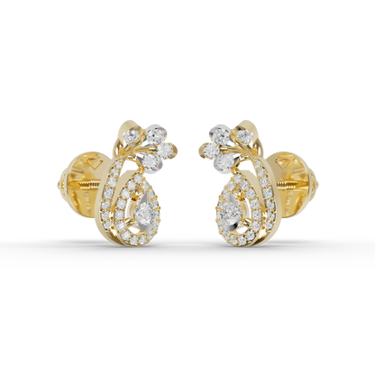 Guru Jewel's Exquisite Multi-Stone Curly Frame Sparkle Earrings for Her