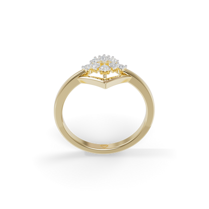 Guru Jewel's Modern Diamond-Shaped Crystal Ring for Her