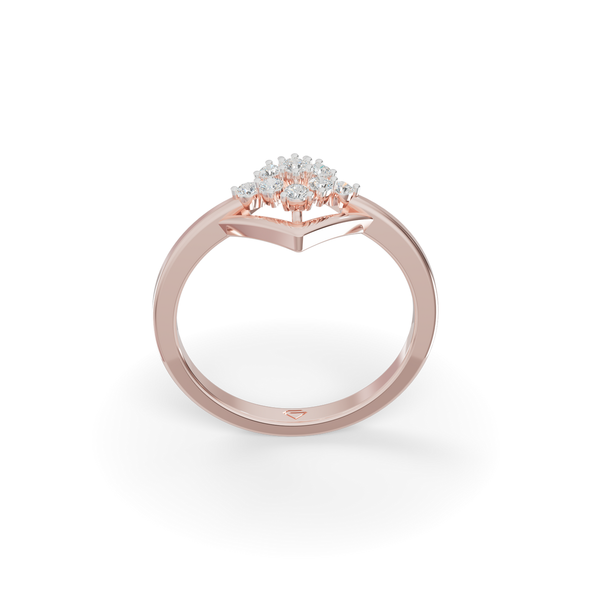 Guru Jewel's Modern Diamond-Shaped Crystal Ring for Her