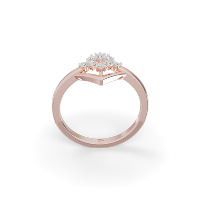 Guru Jewel's Modern Diamond-Shaped Crystal Ring for Her