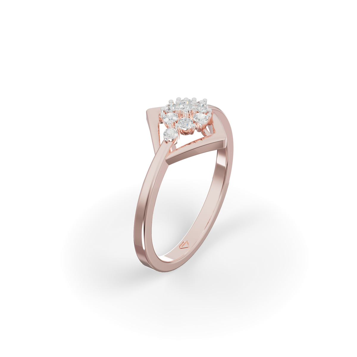 Guru Jewel's Modern Diamond-Shaped Crystal Ring for Her