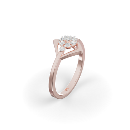 Guru Jewel's Modern Diamond-Shaped Crystal Ring for Her
