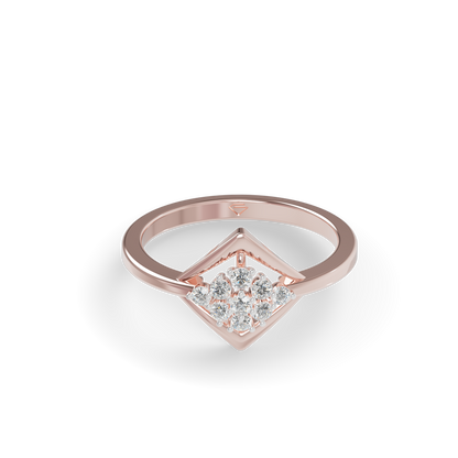 Guru Jewel's Modern Diamond-Shaped Crystal Ring for Her