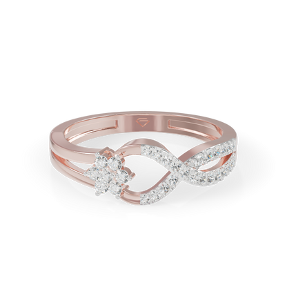 Guru Jewel's Bypass Cluster and Pave Silver Ring for Her