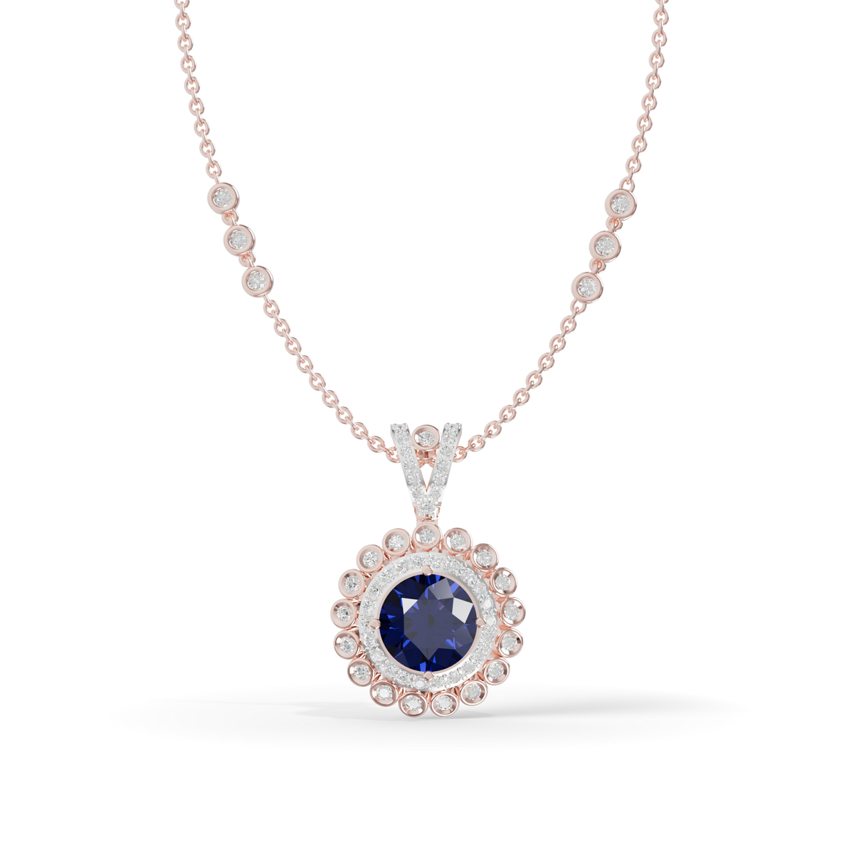 Guru Jewel's Royal Blue Radiance Pendant fro Her