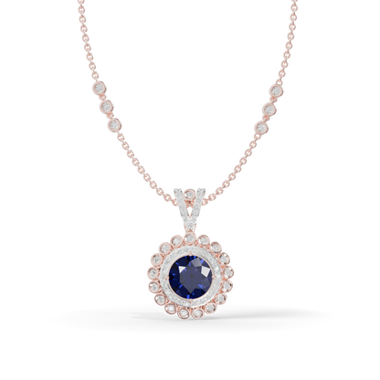 Guru Jewel's Royal Blue Radiance Pendant fro Her
