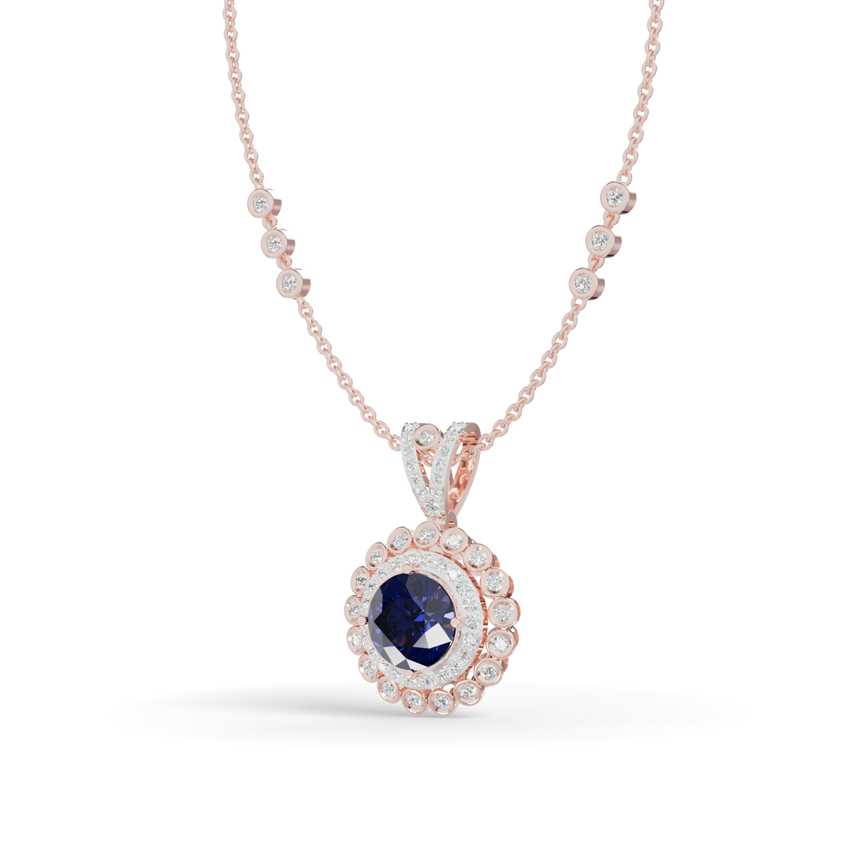 Guru Jewel's Royal Blue Radiance Pendant fro Her