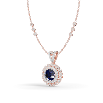 Guru Jewel's Royal Blue Radiance Pendant fro Her