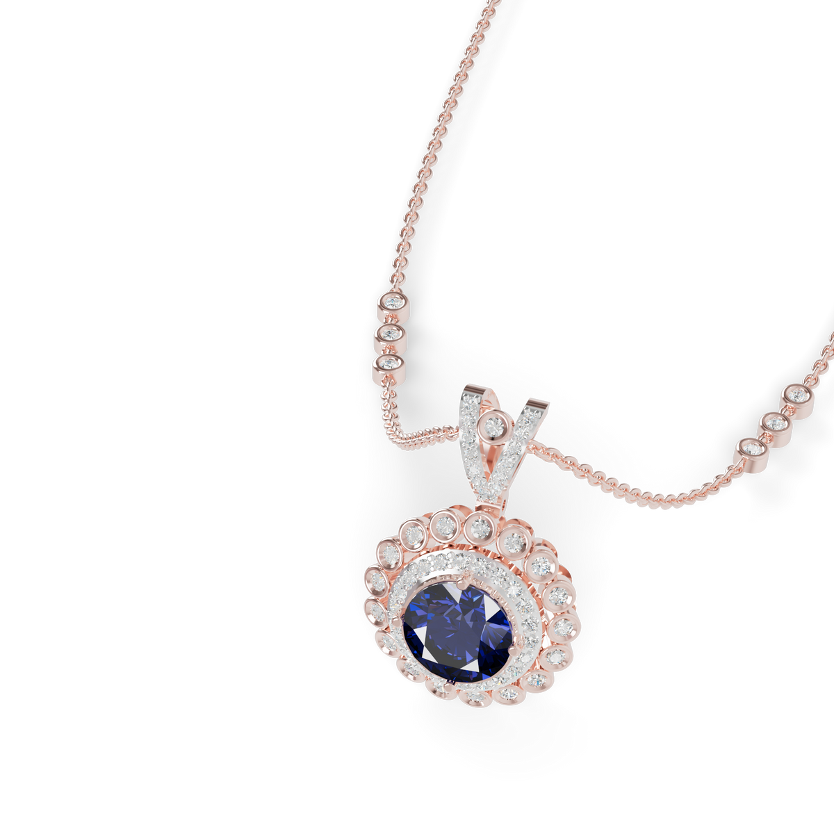 Guru Jewel's Royal Blue Radiance Pendant fro Her