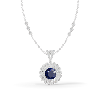 Guru Jewel's Royal Blue Radiance Pendant fro Her