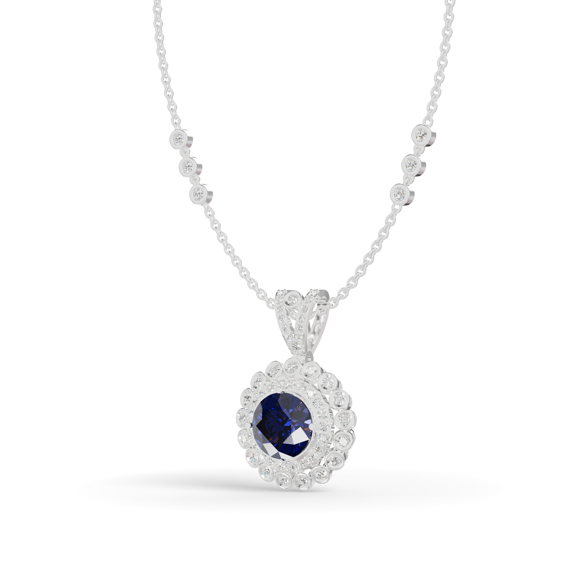 Guru Jewel's Royal Blue Radiance Pendant fro Her