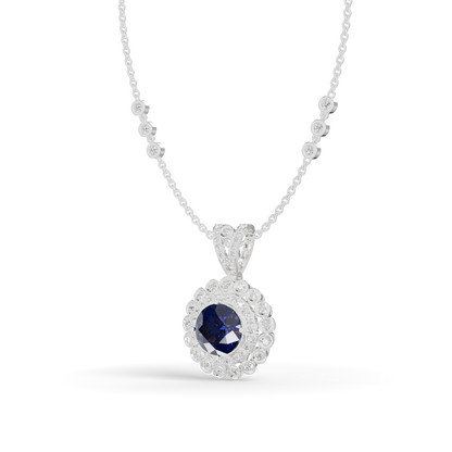 Guru Jewel's Royal Blue Radiance Pendant fro Her