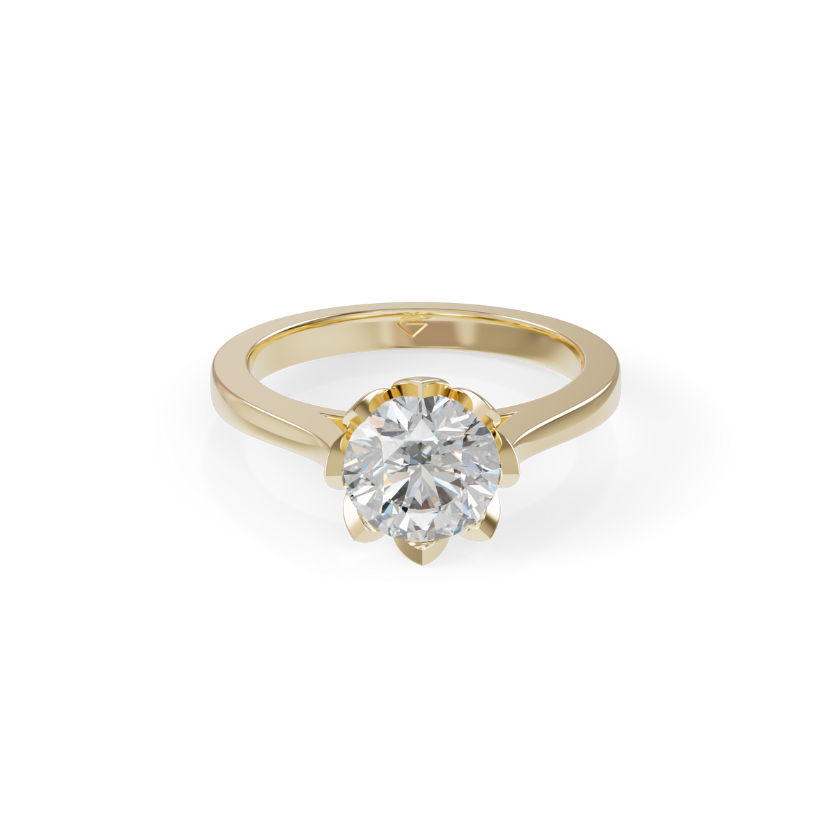 Beautiful 925 Silver Solitaire Studded Ladies Ring For Her