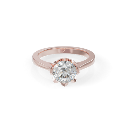 Beautiful 925 Silver Solitaire Studded Ladies Ring For Her