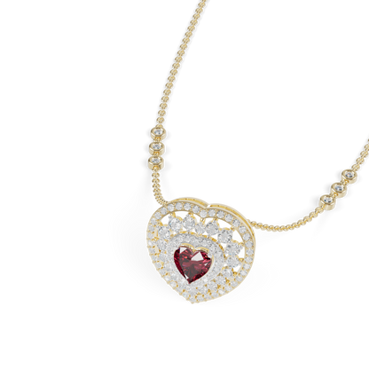 Guru Jewel's Luxurious Multi-Layer Heart Pendant for Her