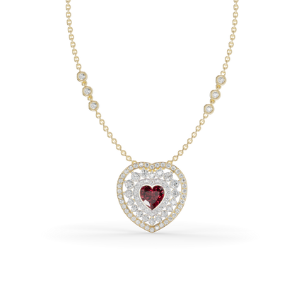Guru Jewel's Luxurious Multi-Layer Heart Pendant for Her