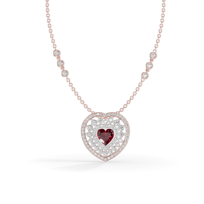 Guru Jewel's Luxurious Multi-Layer Heart Pendant for Her