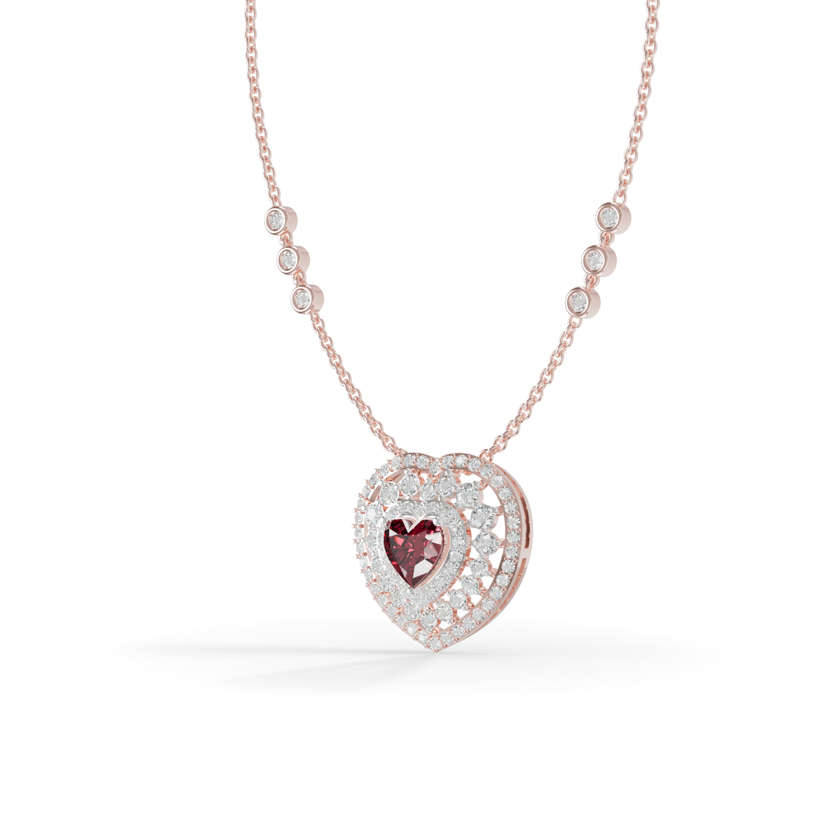 Guru Jewel's Luxurious Multi-Layer Heart Pendant for Her