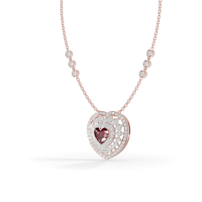 Guru Jewel's Luxurious Multi-Layer Heart Pendant for Her