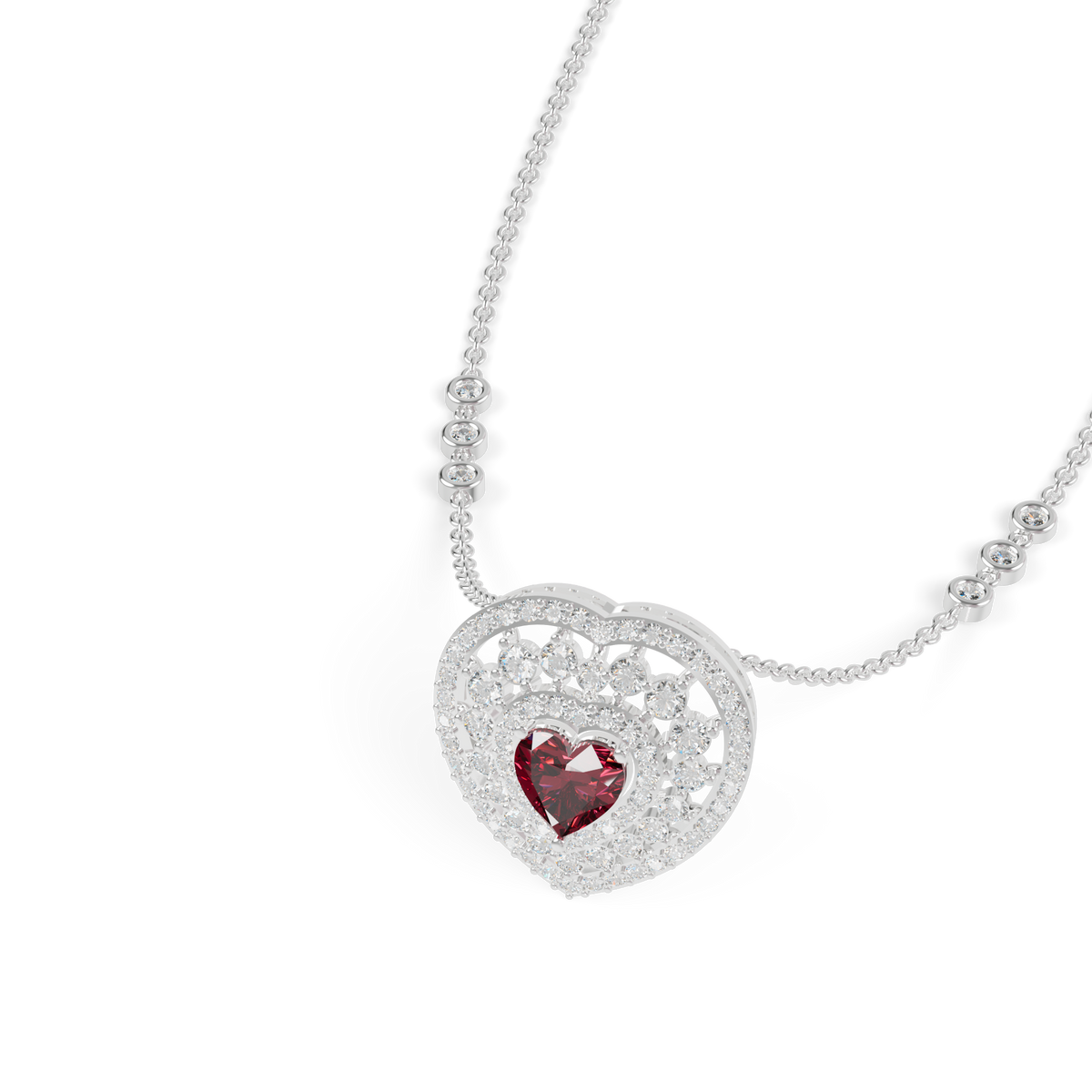 Guru Jewel's Luxurious Multi-Layer Heart Pendant for Her