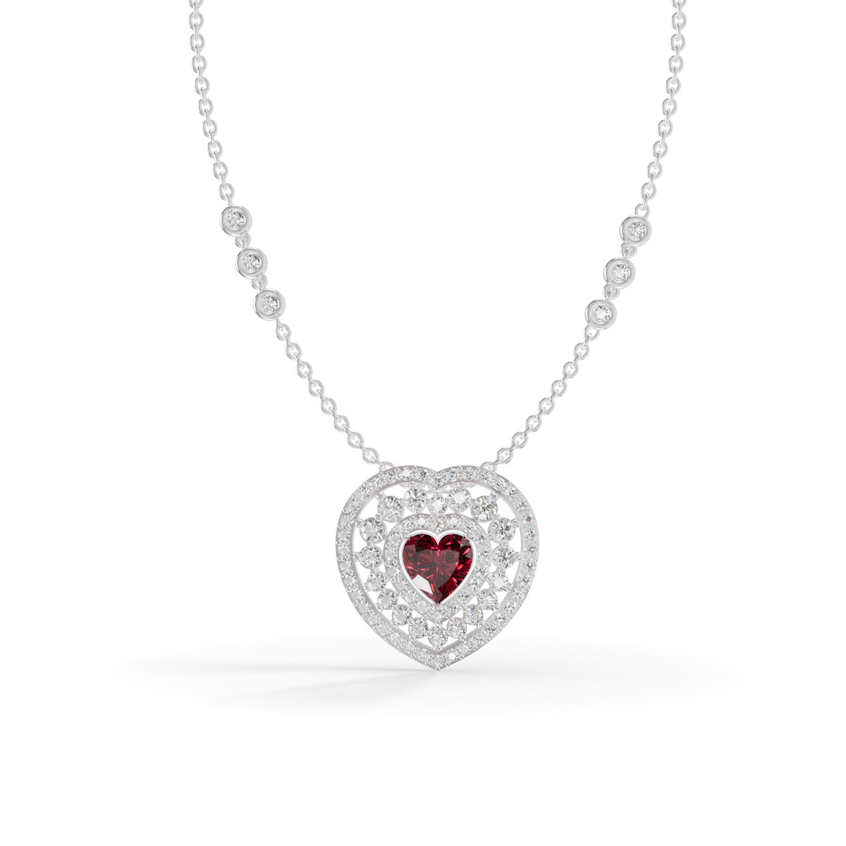 Guru Jewel's Luxurious Multi-Layer Heart Pendant for Her