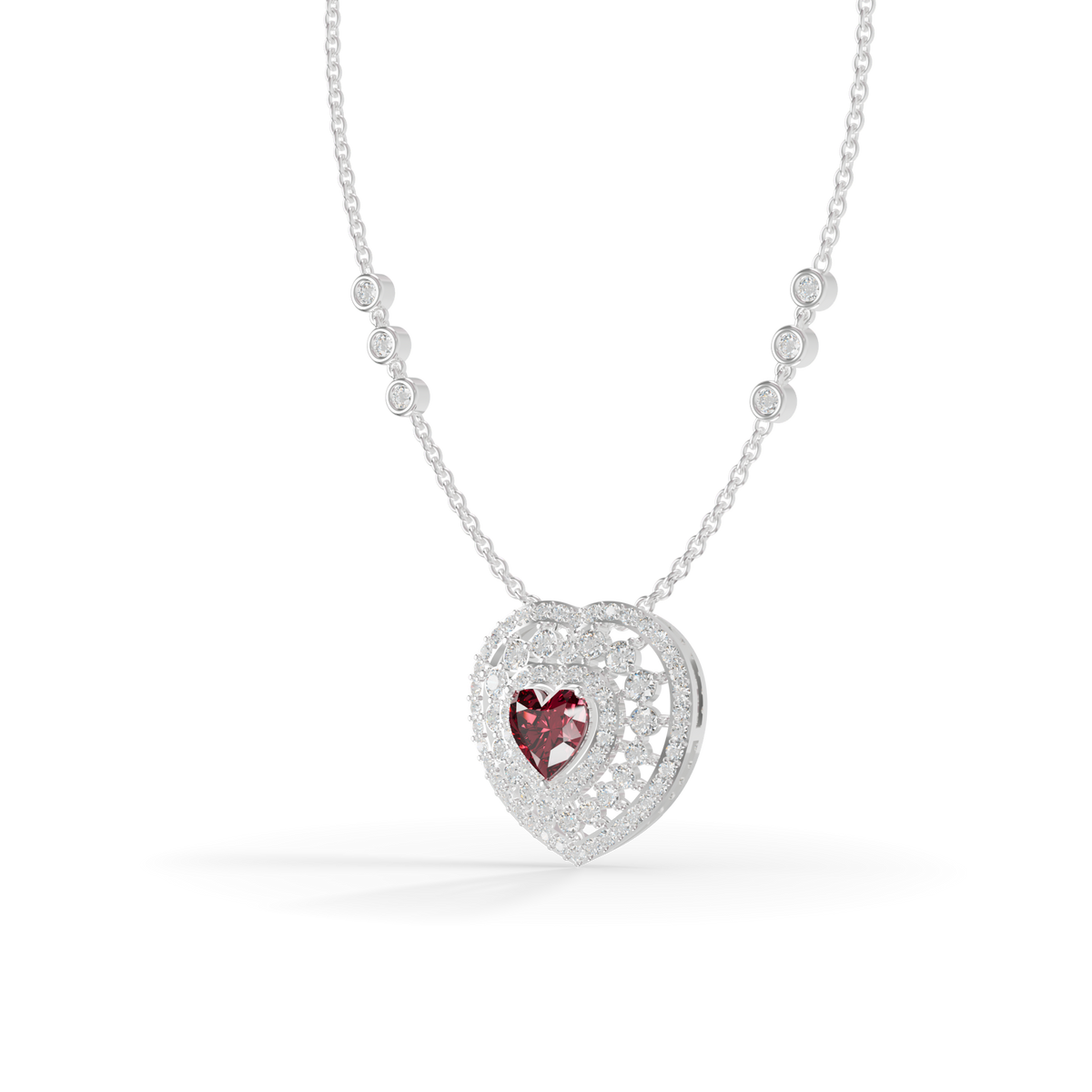 Guru Jewel's Luxurious Multi-Layer Heart Pendant for Her