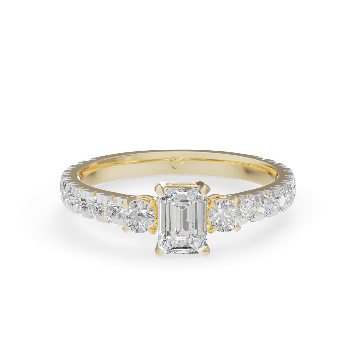 Guru Jewel's Blue Sapphire And Round Diamond Studded Exclusive Silver Ring For Her